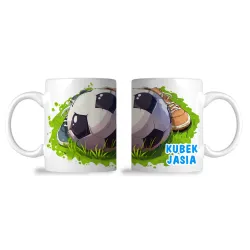Kubek dla Piłkarza z grafiką piłkarską DLA KIBICA FANA