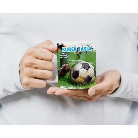 Kubek dla Piłkarza z grafiką piłkarską DLA KIBICA FANA
