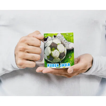 Kubek dla Piłkarza z grafiką piłkarską DLA KIBICA FANA