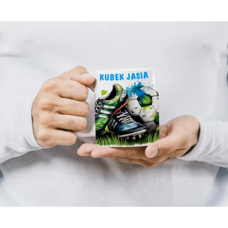 Kubek dla Piłkarza z grafiką piłkarską DLA KIBICA FANA