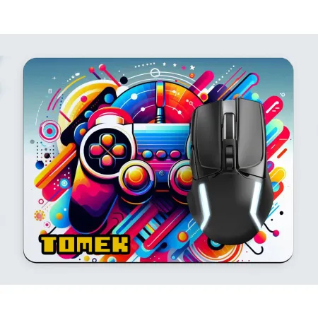 Kubek + Poduszka + Podkładka zestaw dla Gracza Game Over prezent + imię