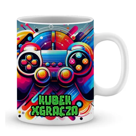 Kubek + Poduszka + Podkładka zestaw dla Gracza Game Over prezent + imię