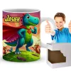 PREZENTOWY Kubek Dinozaur Dinozaury T-rex Super Dinuś