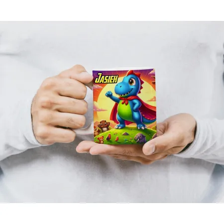 PREZENTOWY Kubek Dinozaur Dinozaury T-rex Super Dinuś