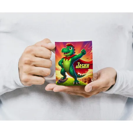 PREZENTOWY Kubek Dinozaur Dinozaury T-rex Super Dinuś