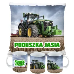 Zestaw na Prezent Rolnika Kubek Poduszka z Traktorem Styl Farming Symulator