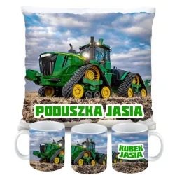 Zestaw na Prezent Rolnika Kubek Poduszka z Traktorem Styl Farming Symulator