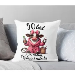 Poduszka PREZENT NA 30 40 50 60 70 80 URODZINY DLA KOBIETY