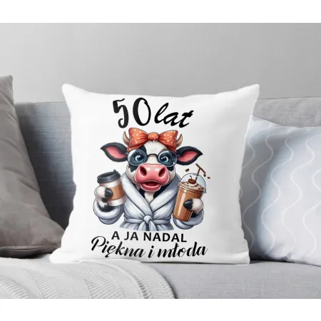 Poduszka PREZENT NA 30 40 50 60 70 80 URODZINY DLA KOBIETY