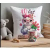 PREZENT NA 30 40 50 60 70 80 URODZINY DLA KOBIETY KUBEK + PODUSZKA ZESTAW