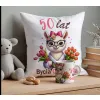 PREZENT NA 30 40 50 60 70 80 URODZINY DLA KOBIETY KUBEK + PODUSZKA ZESTAW