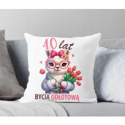 Poduszka PREZENT NA 30 40 50 60 70 80 URODZINY DLA KOBIETY