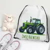 WOREK do przedszkola na kapcie buty PLECAK szkoły żłobka Traktor Farming