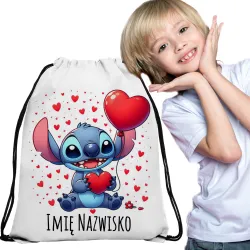 WOREK do przedszkola na kapcie buty PLECAK szkoły żłobka Niebieski kosmita + imię