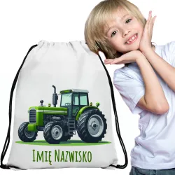 WOREK do przedszkola na kapcie buty PLECAK szkoły żłobka Traktor Farming