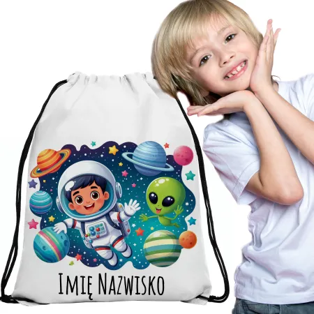 WOREK do przedszkola na buty PLECAK szkoły żłobka Kosmos Układ słoneczny