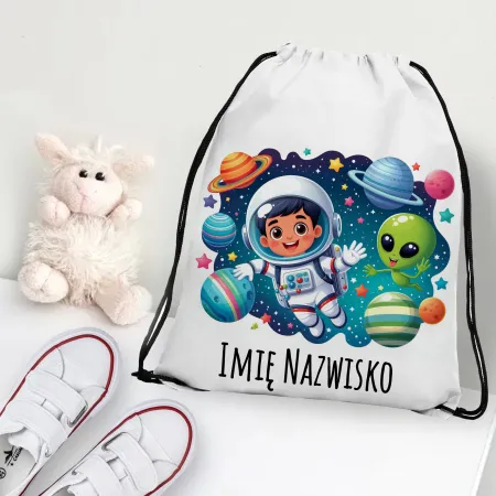 WOREK do przedszkola na buty PLECAK szkoły żłobka Kosmos Układ słoneczny
