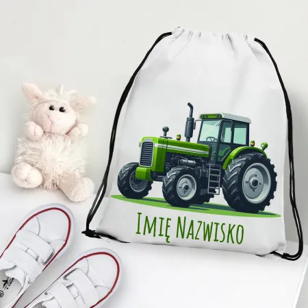 WOREK do przedszkola na kapcie buty PLECAK szkoły żłobka Traktor Farming