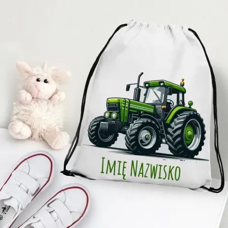 WOREK do przedszkola na kapcie buty PLECAK szkoły żłobka Traktor Farming