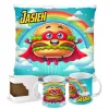 Zing Bites Snack Stars – Zestaw Super Burger : Poduszka + Kubek z Imieniem!