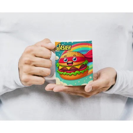 Zing Bites Snack Stars – Zestaw Super Burger : Poduszka + Kubek z Imieniem!