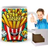 Zing Bites Snack Stars – Zestaw Super Frytki : Poduszka + Kubek z Imieniem!