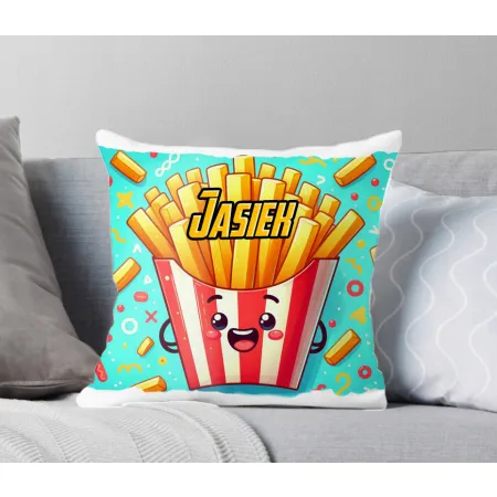 Zing Bites Snack Stars – Zestaw Super Frytki : Poduszka + Kubek z Imieniem!