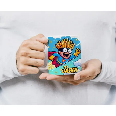 Zing Bites Snack Stars – Zestaw Super Frytki : Poduszka + Kubek z Imieniem!