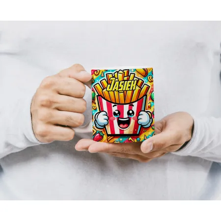 Zing Bites Snack Stars – Zestaw Super Frytki : Poduszka + Kubek z Imieniem!