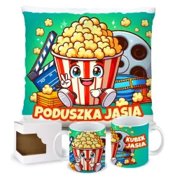 Zing Bites Snack Stars – Zestaw Super Popcorn : Poduszka + Kubek z Imieniem